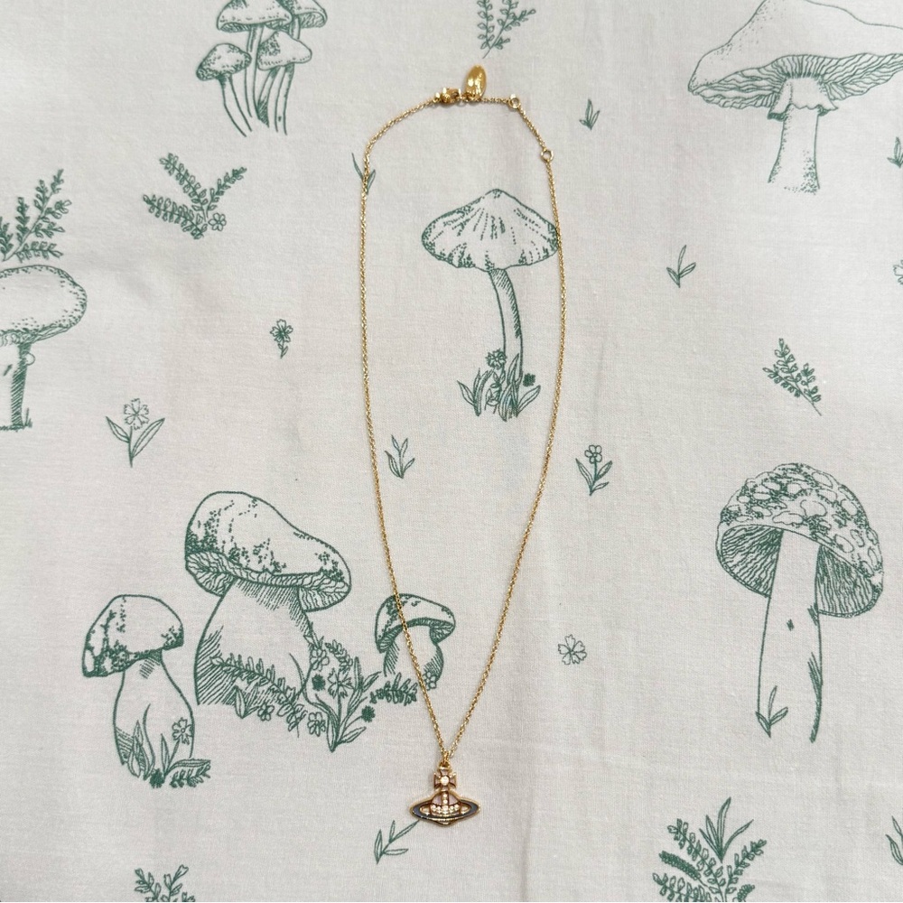 Vivienne Westwood Gold Concetta Bas Relief Pendant Necklace